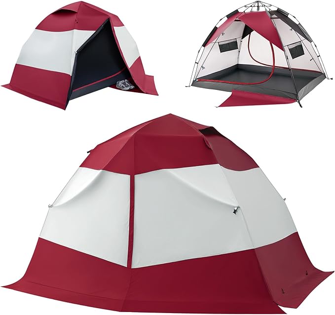 Camping Tent 2 Person, Waterproof & Blackout Double Layer Pop Up Outdoor Tent for Hiking, Travel, Picnic, Portable and Easy Setup