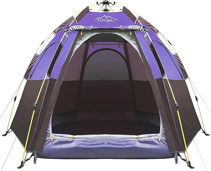 Camping Tent with Instant Setup, 2/3 Person Weatherproof Tent Easy Quick Set Up in 60 Seconds with Rainfly Backpack Tent for Family Camping & Hiking, Upgraded Ventilation,Center Height 66-inch