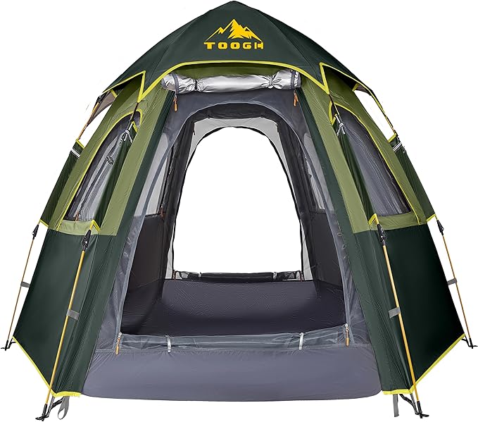 Camping Tent with Instant Setup, 2/3 Person Weatherproof Tent Easy Quick Set Up in 60 Seconds with Rainfly Backpack Tent for Family Camping & Hiking, Upgraded Ventilation,Center Height 66-inch