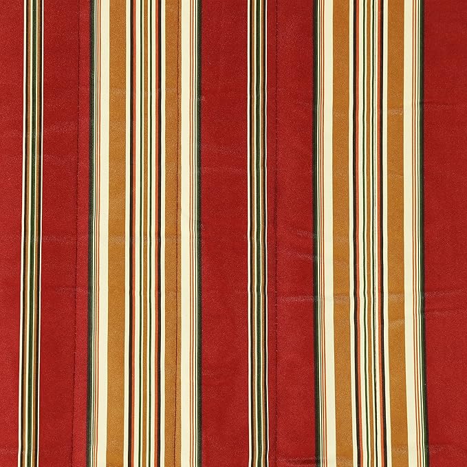 Sunnydaze Quilted Outdoor Hammock with Spreader Bars - Heavy-Duty 450-Pound Capacity Double Hammock for Outside - Red Stripe