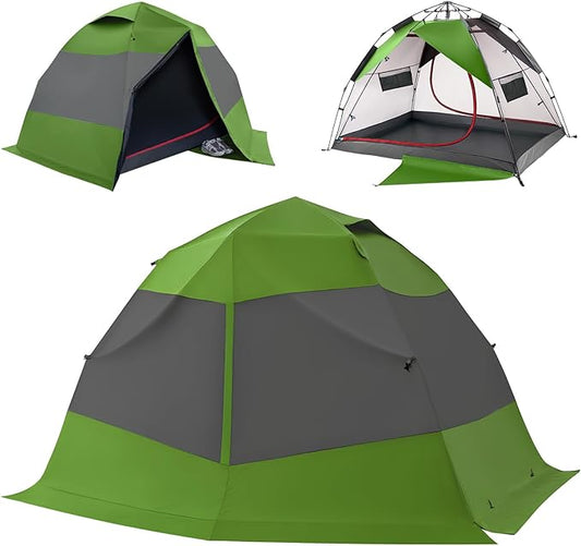 Camping Tent 2 Person, Waterproof & Blackout Double Layer Pop Up Outdoor Tent for Hiking, Travel, Picnic, Portable and Easy Setup