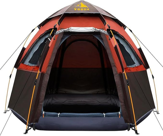 Camping Tent with Instant Setup, 2/3 Person Weatherproof Tent Easy Quick Set Up in 60 Seconds with Rainfly Backpack Tent for Family Camping & Hiking, Upgraded Ventilation,Center Height 66-inch
