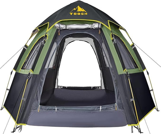 Camping Tent with Instant Setup, 2/3 Person Weatherproof Tent Easy Quick Set Up in 60 Seconds with Rainfly Backpack Tent for Family Camping & Hiking, Upgraded Ventilation,Center Height 66-inch